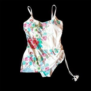 Johnny Was Multicolor Floral Swimsuit XXL
